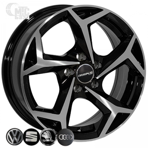 Replica Volkswagen (BK5340) 6,5x16 5x100 ET35 DIA57,1 (GP)
